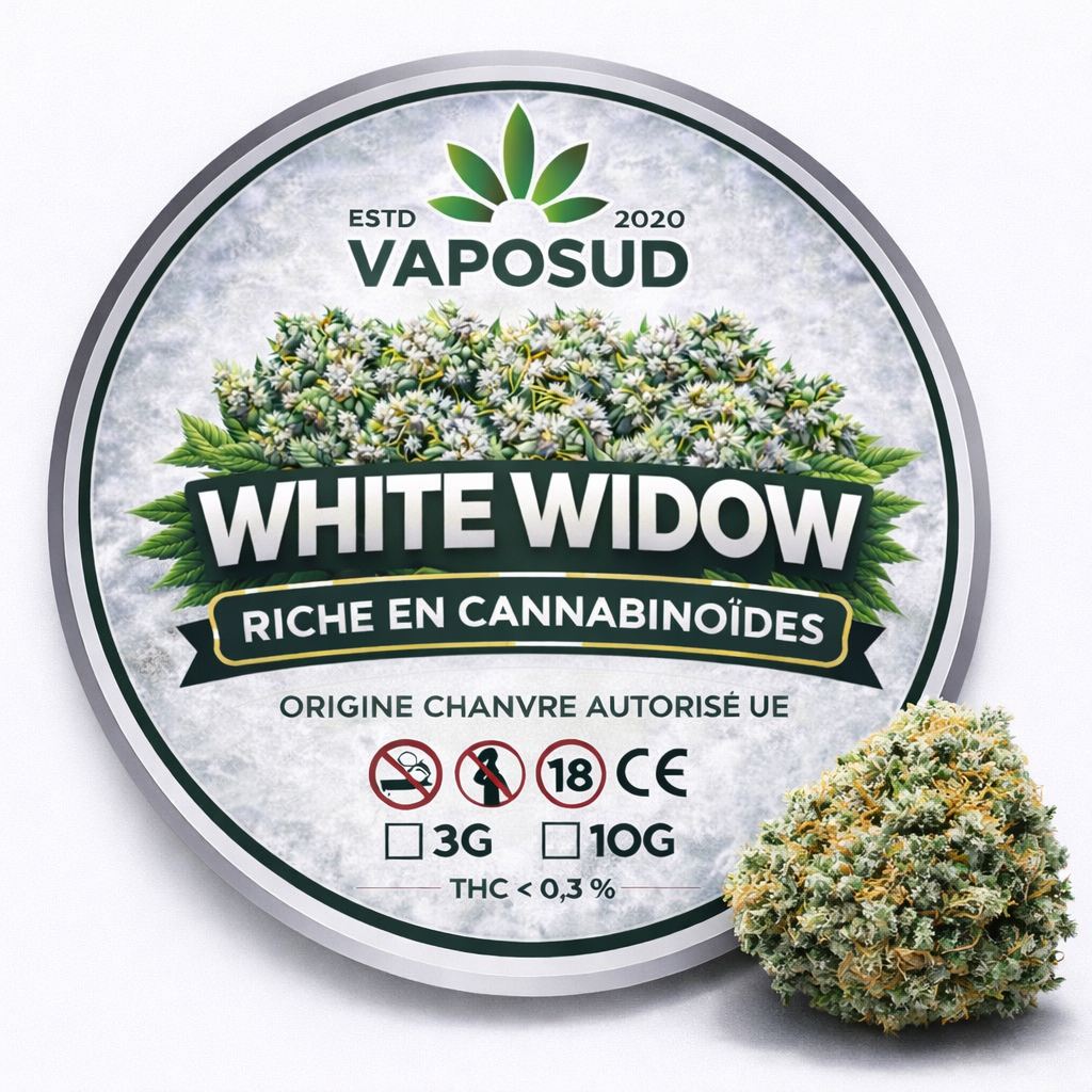 White Widow – Fleur CBD Indoor Hydroponique